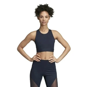 Adidas Women Training Wanderlust 2.0 Halter Bra. Colour Legend Ink. New - Picture 1 of 10