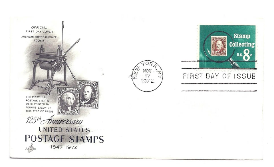 1474 Stamp Collecting Artcraft FDC - Image 1 of 1