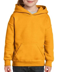 Gildan Youth Heavy Blend Hooded Hoodie Fleece Pullover Sweatshirt *FREE SHIPPING - Picture 1 of 5