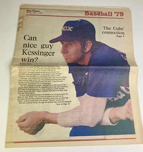 Vintage 1979 Rare Chicago Sun Times “Can Nice Guy Kessinger Win?” Newspaper - Picture 1 of 6