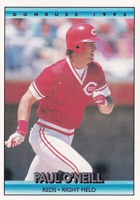 1992 Donruss #63 Paul O’Neill Cincinnati Reds + Yes 4 Free Mystery Cards - Image 1 of 2