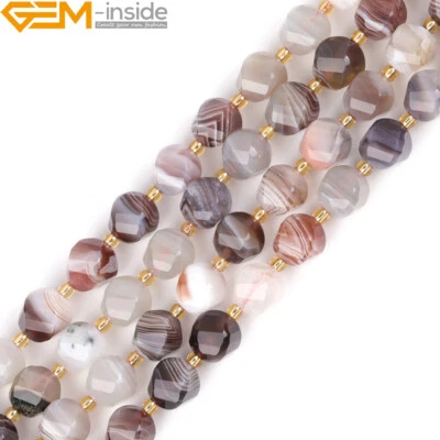 Бусины из флюорита тигровый глаз граненый натуральный камень подвески для изготовления ювелирных изделий 15 дюймов - Изображение 1 из 4