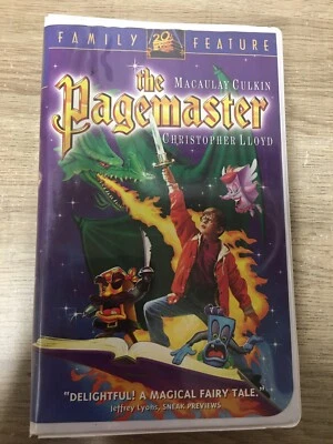 The Pagemaster VHS 1995 Fox Macaulay Culkin Christopher Lloyd - Image 1 of 2