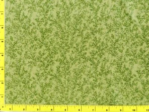 Dunkelgrüne Blattranken auf gelblichgrün Meterware CSHLEA04650 - Bild 1 von 1