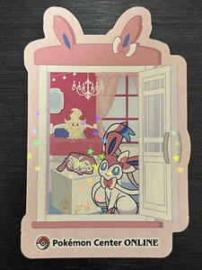 Sylveon Holo Pokemon Center Online Sticker Novelty Limited Japanese Nintendo - Picture 1 of 2