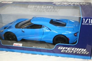 2017 ford gt blue REAR ENGINE  1/18 Scale Maisto Special Edition New - Picture 1 of 7