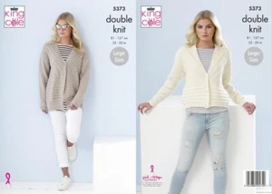 King Cole Damen Strickmuster Doppelstrick Damen Strickjacken 32-50in-5373 - Bild 1 von 3