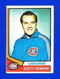 1974-75 Topps HOCKEY #261 SCOTTY BOWMAN RC NRMINT HOF MONTREAL CANADIENS (PM1) - Bild 1 von 2