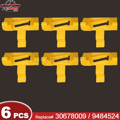 Clip de moldura lateral para parabrisas de 6 piezas 30678009 para Volvo S60 XC70 V70 2000-2009 Foto 1 de 4