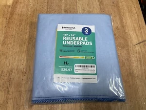 3 NEW BED PADS REUSABLE UNDERPADS 18x24 HOSPITAL MEDICAL INCONTINENCE WASHABLE - Picture 1 of 1