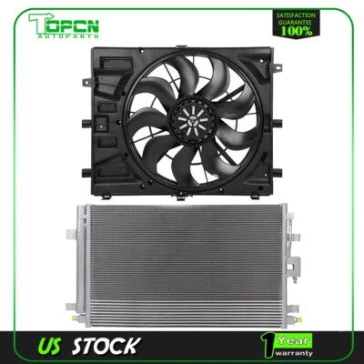 Engine Condenser and Cooling Fan Assembly For 2018-2019 Chevrolet Equinox Foto 1 de 4