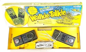 Corgi Toys Life-Size Kids MILITARY ELECTRONIC WALKIE-TALKIE Set Batt.Op. MIB`78! - Picture 1 of 7