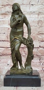 Griechische Nymphe Amalthea Halbakt Skulptur Statue Bronze Figur Cesaro Kunstwerk - Bild 1 von 10