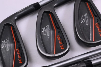 Cobra King Forged CB/MB Black Irons / 4-PW / Stiff Flex KBS Tour C-Taper 120 - Image 1 of 4