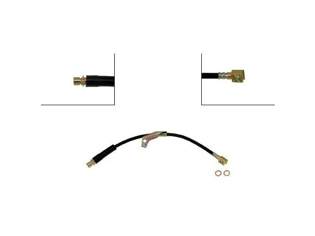 Manguera de freno delantera izquierda para 03-07 Saturn Chevy Pontiac Vue Equinox Torrent DF97K4 Foto 1 de 1