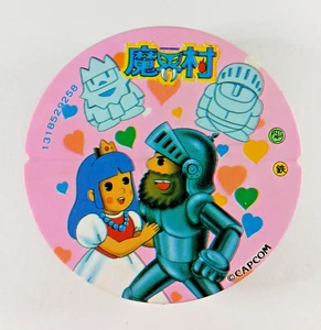 Ghosts 'n Goblins - 3 1/2" maru menko (1986 Amada, Japan) vintage round card pog - Picture 1 of 2