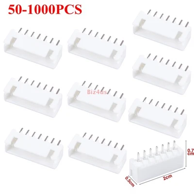 Lot JST XH2.54mm Plug Connector Straight Pin Header 7 Pin Male Plug Socket - Image 1 of 4