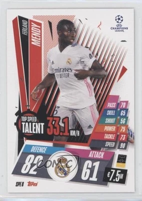 2020-21 Topps Match Attax UCL Extra Top Speed Talent Ferland Mendy #SPE8 - Image 1 of 2
