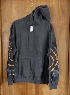 Sudadera con capucha Tie Dye de gran tamaño para hombre Boohoo en negro talla M nueva con etiquetas Foto 1 de 3