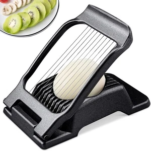 BIBURY Egg Slicer, Egg Cutter for Hard Boiled Eggs, Heavy Duty Aluminium Slicer - Picture 1 of 2