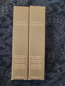 (2er Set) Mary Kay TimeWise Age Minimize 3D AUGENCREME volle Größe Neu im Karton 0,5 Unzen - Bild 1 von 3