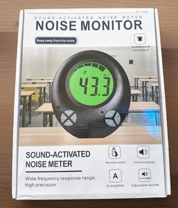 Misuratore di Decibel Digitale con Funzione di Avviso Vocale Fai da Te, Lev Suono da Appendere a Parete... - Foto 1 di 10