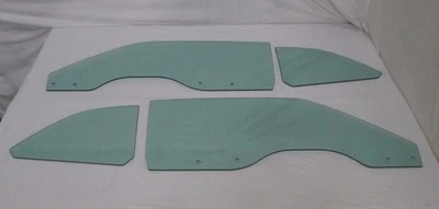 Vidrio 1970 1971 Ford Torino Fairlane 2 puertas techo rígido puerta cuarto ventanas verdes Foto 1 de 4