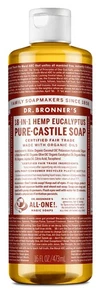 Dr Bronner's 18-In-1 Hemp Eucalyptus Pure-Castile Soap 16fl oz 473ml - Picture 1 of 1