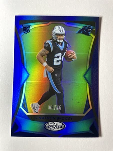 2024 Panini Certified NFL Blue Jonathon Brooks Panthers RC /75 - Picture 1 of 2