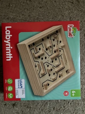 Holz Labyrinth Geschicklichkeitsspiel Balancespiel - Playland - Germany - Bild 1 von 4