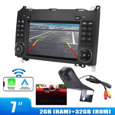 Navi 7"Autoradio GPS+Rückfahrkamera Für Mercedes Benz Vito W639 W447 Heckklappe - Bild 1 von 4