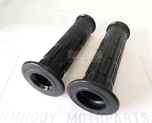 Grip Rubber L/R For Kawasaki KZ200 KZ250 KZ305 KZ400 KZ440 KZ650 KZ750 New - Picture 1 of 4