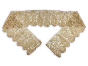 ANTIQUE LACE FINE HONITON LACE BERTHA COLLAR YARDAGE - Picture 1 of 8