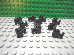 Lego 10 schwarze 1x1 Steine Block mit 1 Griff NEU - Bild 1 von 1