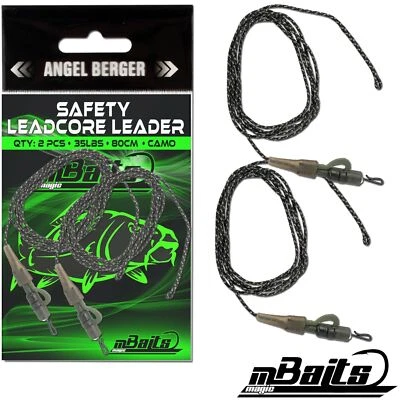Magic Baits Safety Leadcore Leader Karpfenmontage Carptackle Wirbel u. Kleinteil - Bild 1 von 3