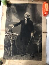 Antique General Washington James Heath Engraving Lansdowne Portrait Early 1800