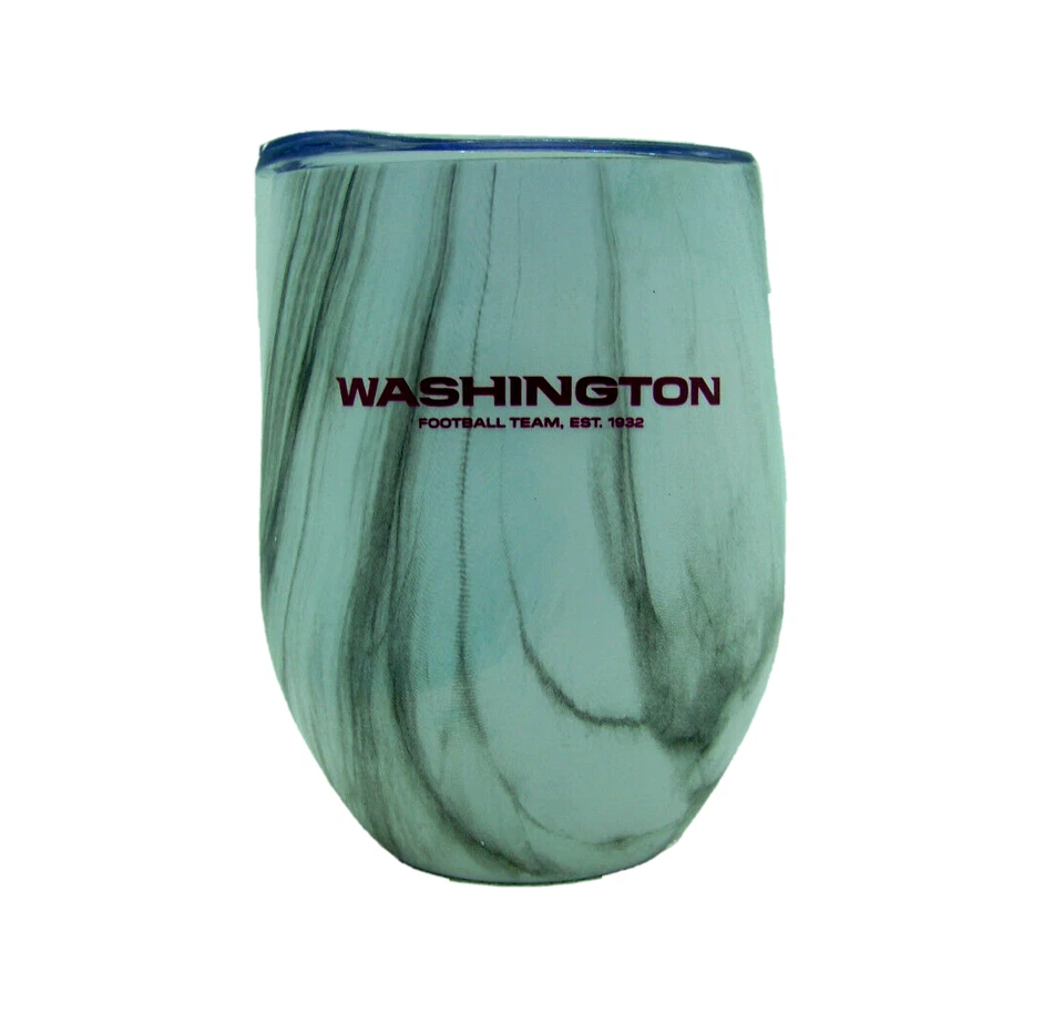 Copa de vino Washington Football NFL mármol acero inoxidable sin tallo 15 oz Foto 1 de 1