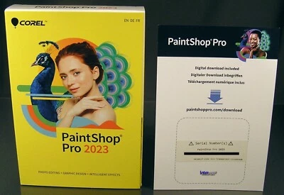 Corel PaintShop Pro 2023 Vollversion Win Box Dauerlizenz + Handbuch PDF OVP NEU - Bild 1 von 4