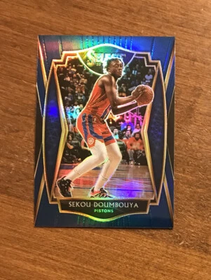 Sekou Doumbouya 2020-21 Select Premier Level Blue Prizm #107 Detroit Pistons  - Image 1 of 2