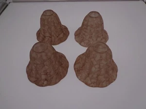 Bronze Tea Stained Alabaster Fan Replacement Glass 4 Pack Monte Carlo G1047 - Picture 1 of 8
