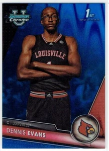2023-24 Bowman Chrom University Blue RayWave Refraktoren #47 Dennis Evans 199 - Bild 1 von 2