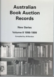 AUSTRALIAN BOOK AUCTION RECORDS ,1998-1999 - Picture 1 of 1