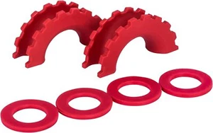 D Ring/Shackle Isolator Kit,1 Pair Red D-Ring Isolator and 4 Pcs Washers Dring - Picture 1 of 7