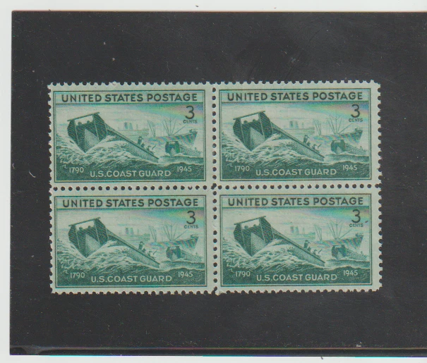 US Scott #936 U.S. COAST GUARD. MINT  BLOCK. F-VF MNH  1945 - Image 1 of 1
