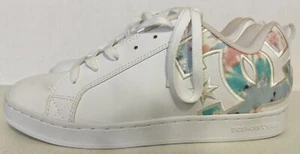 DC Shoes Women's Court Graffik White/Pastel Tie Dye - Size 9.5 - CLEAN - NO BOX! - Picture 1 of 17