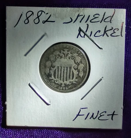 1882 Shield Nickel Good details Cover