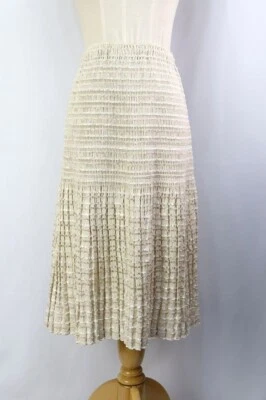 Falda plisada dorada/beige ISSEY MIYAKE 204 7807 Foto 1 de 4