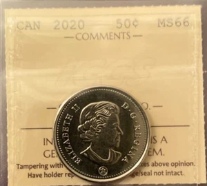 Canada - 50 cents - 2020 - ICCS Certified - MS-66 - Picture 1 of 3