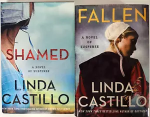 Linda Castillo Novel Lot Of 2 Hardback Books Amish Suspense Murder - Picture 1 of 7