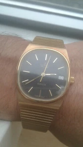 Lubal de Luxe 15179P GOLD BLACK DIAL SWISS MADE VINTAGE NOS MONTRE WATCH UHR - Bild 1 von 12